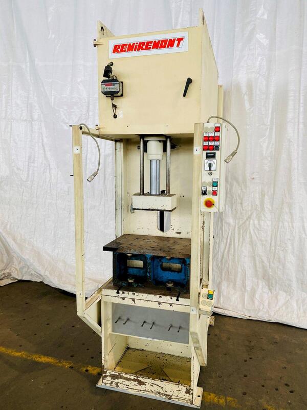 20 Ton, Remiremont #PHC20VAR, C-frame hydraulic press, 18" stroke, 21"/34" daylight, 2000 - Image 3