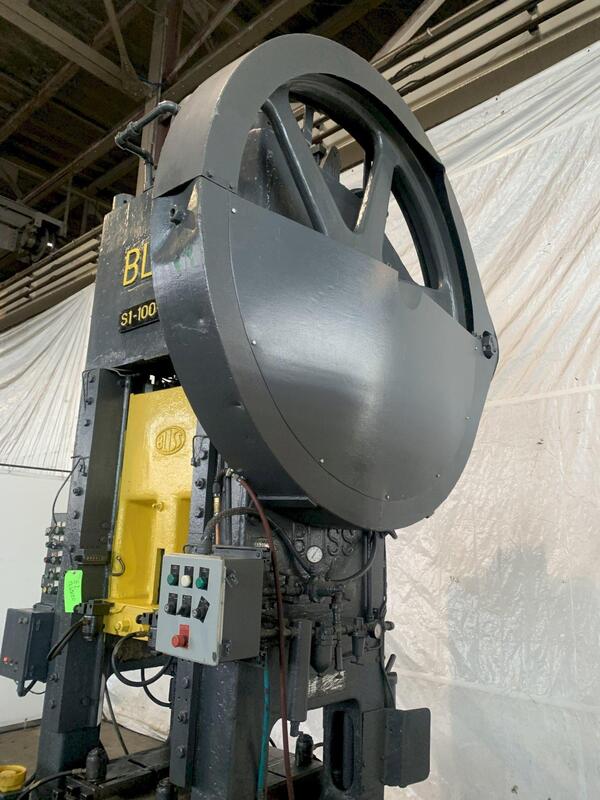 100 Ton, Bliss #S1-100-24-30, straight side, 10" stroke, 22" Shut Height, 3" adjustment, 30 SPM, 32" F-B x - Image 4