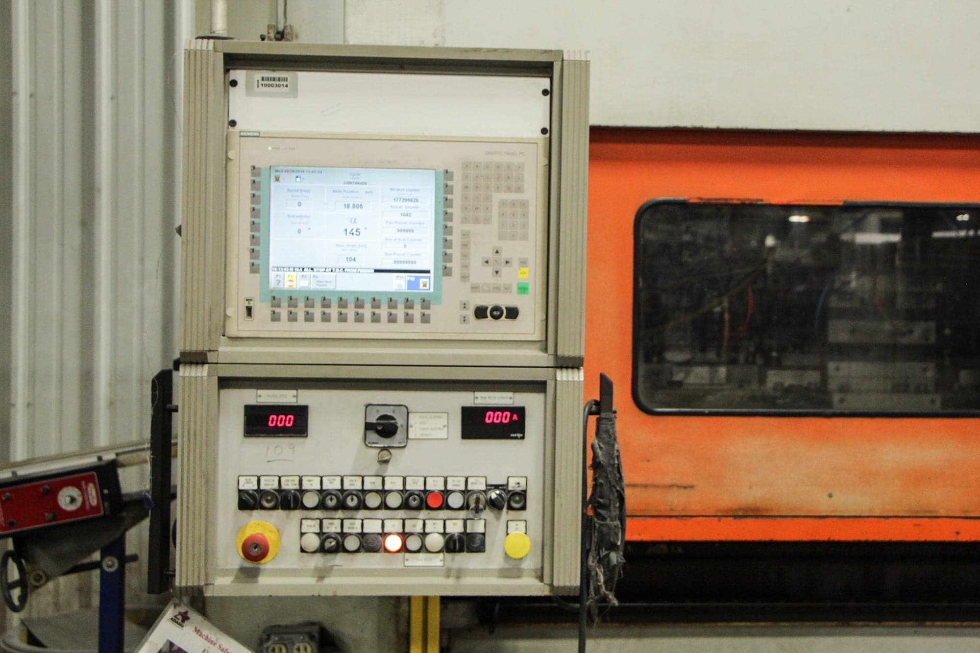 220 Ton Manzoni E200 2mr/sl 200 Floor Mounted CNC Hs Stamping Press ...