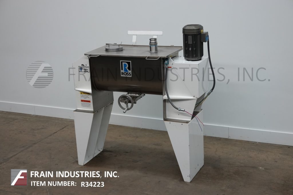 7 cu.ft. Ross #42N-005, double ribbon mixer, 304 Stainless Steel contact parts, 10 HP, flip up cover - Image 1