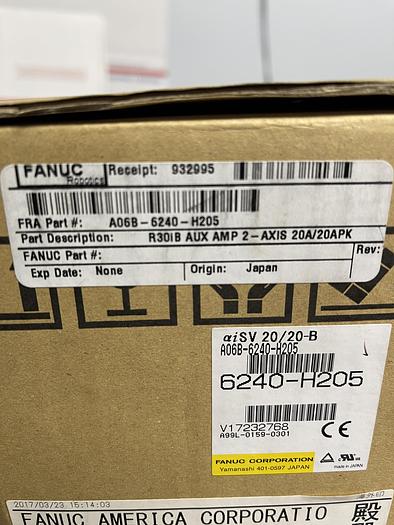 Servo Amplifier, Fanuc A06B-6240-H205, new in box, 2017, #104210 (2 available) - Image 3