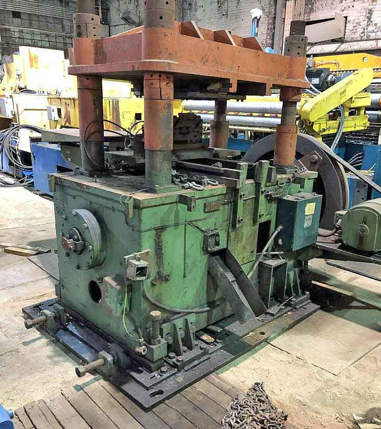 80 Ton, Bradbury #80T, 4-post cutoff press, 42" R-L, 20.5" F-B between posts, 49.5" passline height, 4" - Image 1