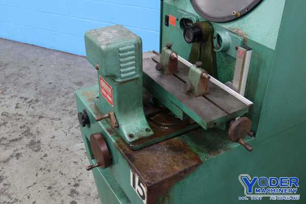 14" Genx #4316, comparator, 16-1/2" x6" table, 10x lens, AcuRite 2-Axis digital read out, 1996, #73820 - Image 9