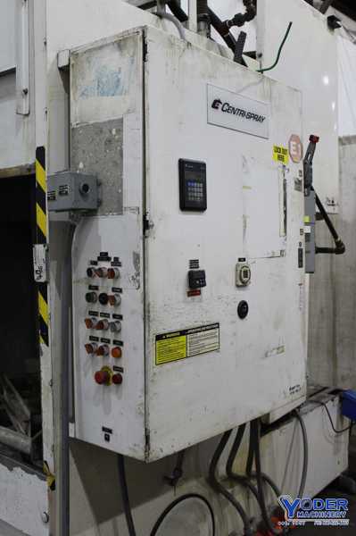 Centri parts washer, 48" x48" x48", heated, skimmer, wash, blower, power door open, #71593 - Image 3