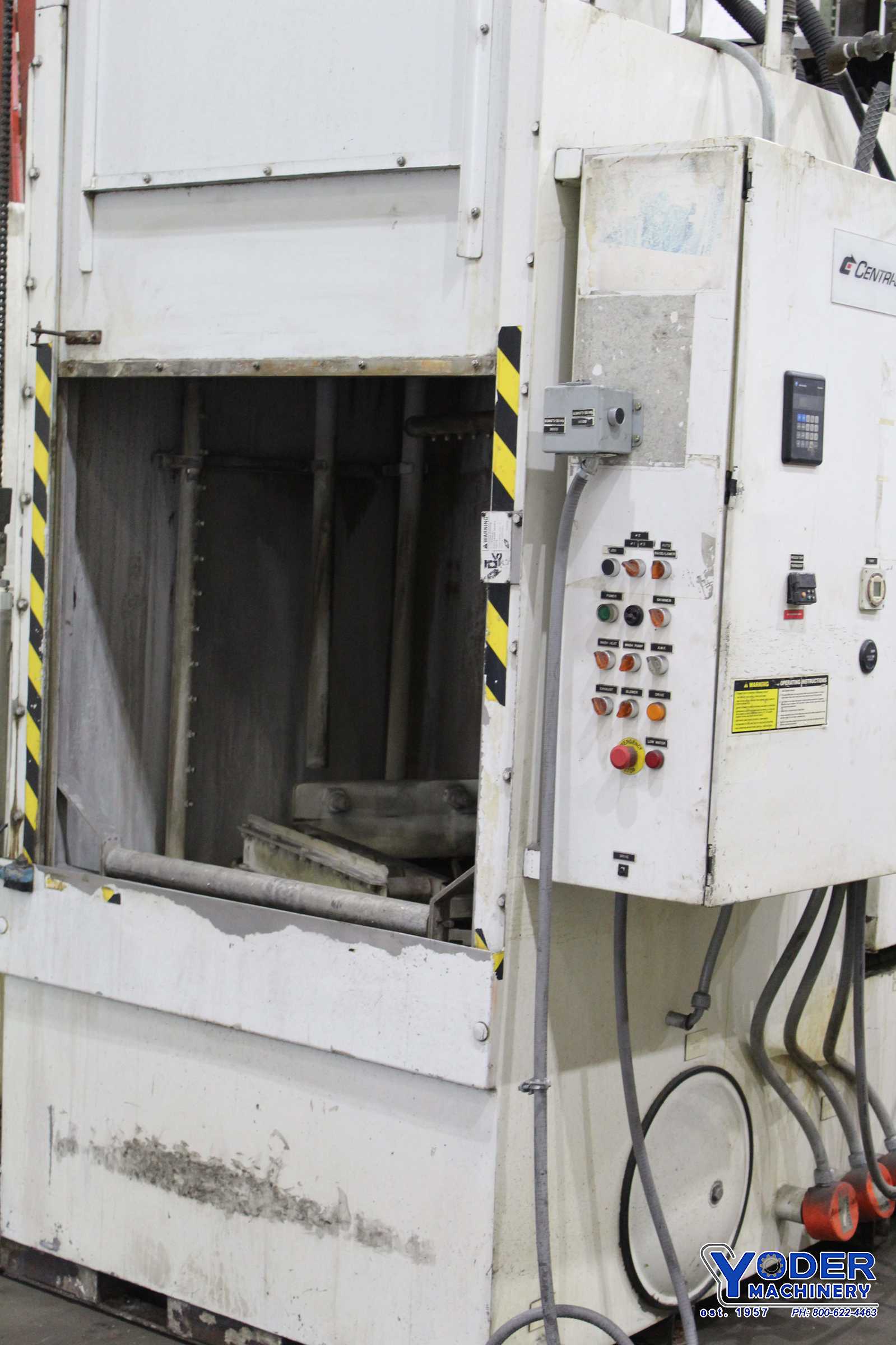 Centri parts washer, 48" x48" x48", heated, skimmer, wash, blower, power door open, #71593 - Image 8