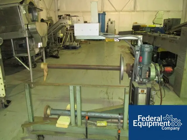 Coil Winder, for 48" long rolls, 0.5 DC motor, with controls & SCR on frame, with extra spindle, #49043 - Image 3