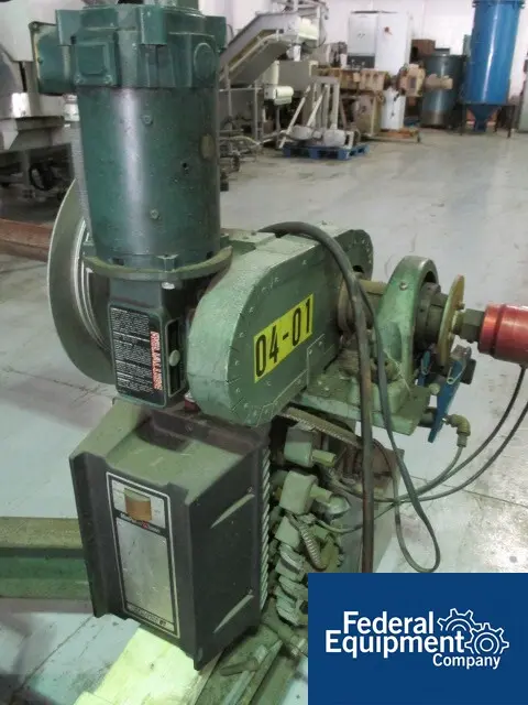 Coil Winder, for 48" long rolls, 0.5 DC motor, with controls & SCR on frame, with extra spindle, #49043 - Image 4