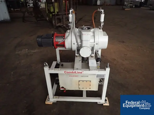 Pfeiffer #WU910, vacuum system, Pfeiffer UNO200 rotary vane pump, Pfeiffer rotary lobe booster pump, 2006 - Image 4