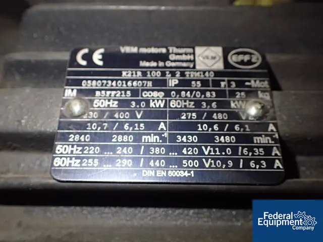 Pfeiffer #WU910, vacuum system, Pfeiffer UNO200 rotary vane pump, Pfeiffer rotary lobe booster pump, 2006 - Image 7