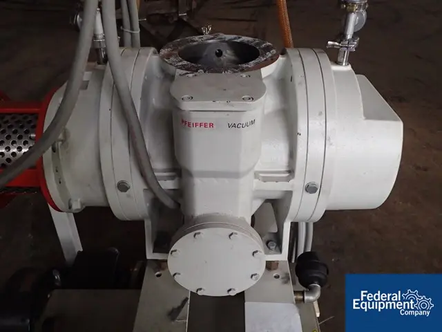 Pfeiffer #WU910, vacuum system, Pfeiffer UNO200 rotary vane pump, Pfeiffer rotary lobe booster pump, 2006 - Image 8