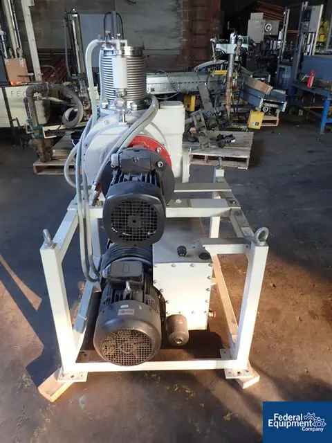 Pfeiffer #WU910, vacuum system, Pfeiffer UNO200 rotary vane pump, Pfeiffer rotary lobe booster pump, 2006 - Image 3