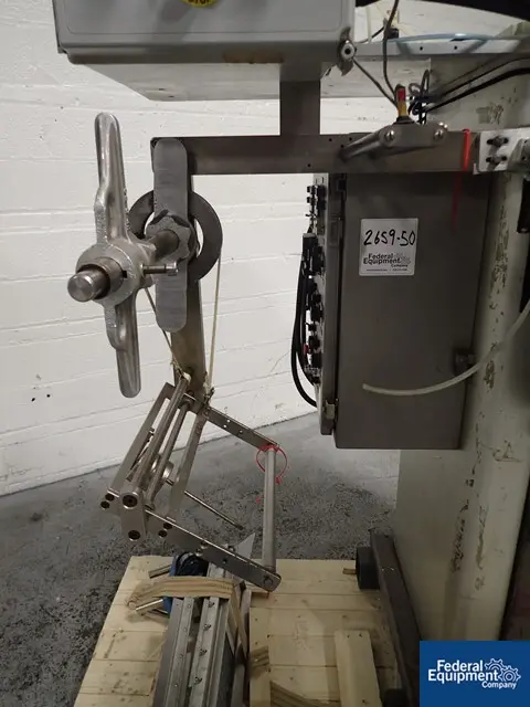 Wrap-Ade #UPH8-12, veritcal dose packer, 12" wide seal area, dual vibrating feeders, Stainless Steel hoppers - Image 7