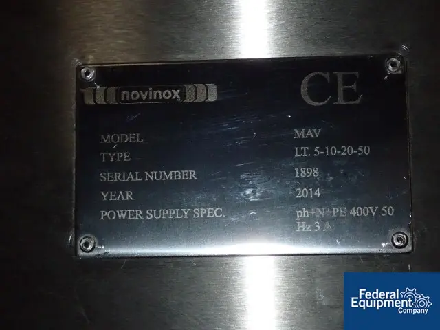 Novinox #MAV, V Mix Mixing System, Stainless Steel, type LT 5-10-20-30, (4) V blender shells, (4) cone bottom - Image 2