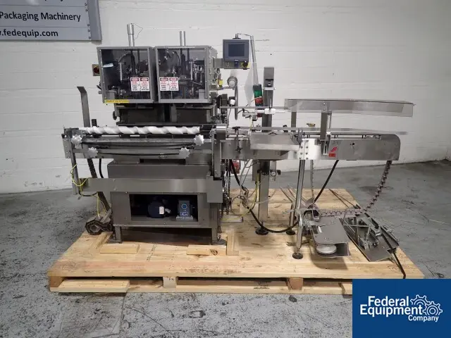 Lakso #300, twin head cotton inserter with timing screw & inte, up to 300 bottles/min, serial #171, #2706-23 - Image 3