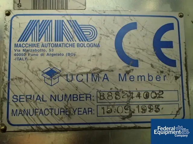 MAB #B88, case erector packer with powered case feeder, carton collating & loading station, serial - Image 2