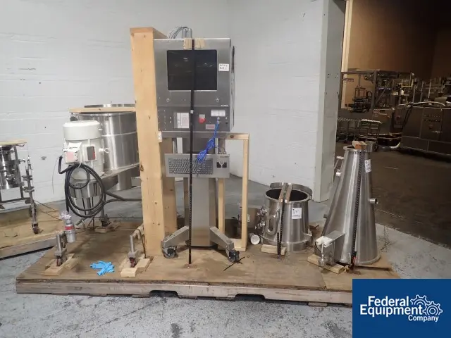 Vector #FL-Mulit-5, fluid bed dryer, Stainless Steel, (2) top spray granulation chambers, bowls and expansion - Image 7