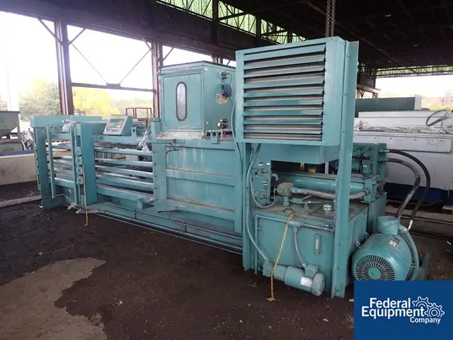 30" x 36" Maren #203-103-A-ET, horizontal automatic tie baler, 50 HP, stands & automatic tie inserter - Image 4