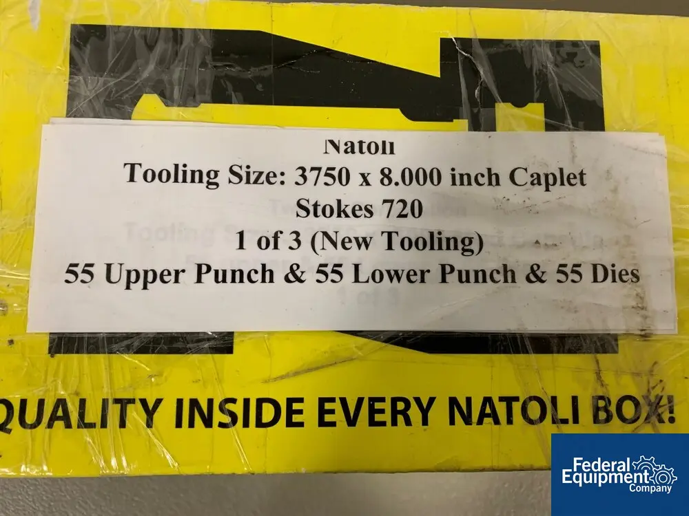 Stokes #720, tablet press, 3750 x 8.000 inch Caplet, 55 Lower Punch/55 Upper Punch/55 Dies, manufactured by - Image 2