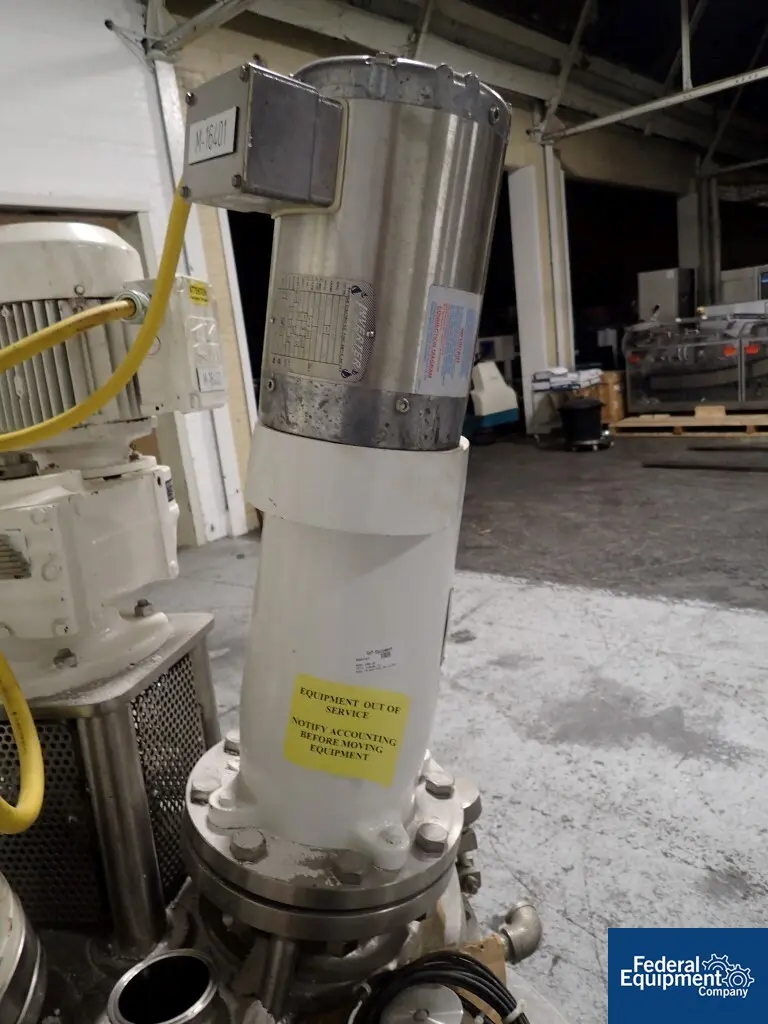 50 gallon Lee #50U7S, triple motion vacuum kettle, Stainless Steel, 100 psi, jacketed, 10 HP, 2004, #3168-75 - Image 7