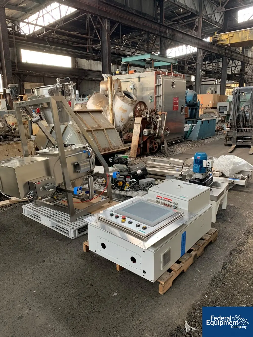 Bulk Bag-super Sack Unloading, Lleal, dual rotor oscillating granulator, Stainless Steel, electric hoist - Image 3