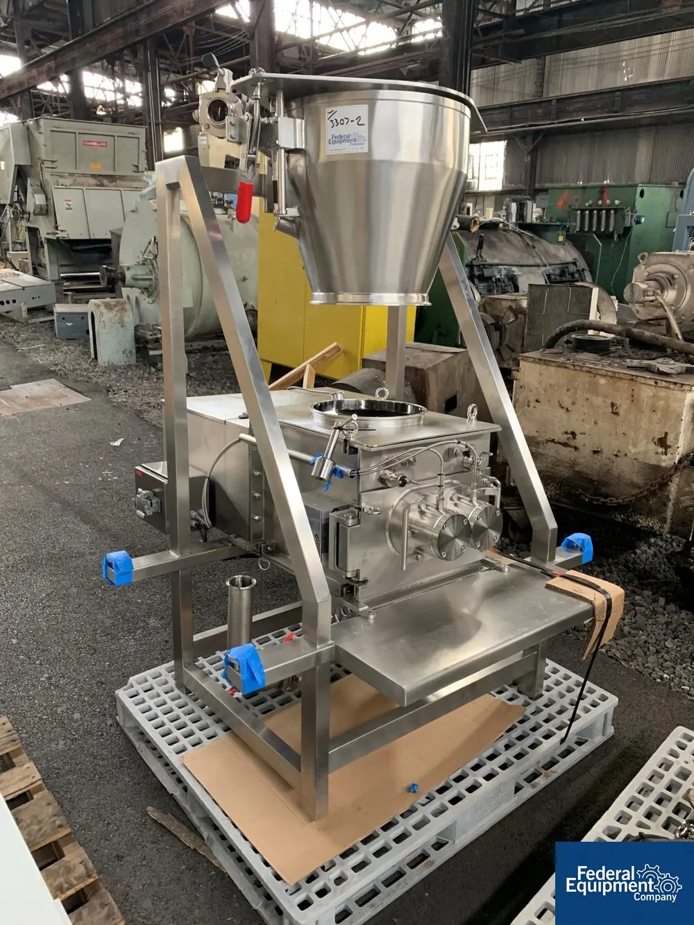 Bulk Bag-super Sack Unloading, Lleal, dual rotor oscillating granulator, Stainless Steel, electric hoist - Image 4