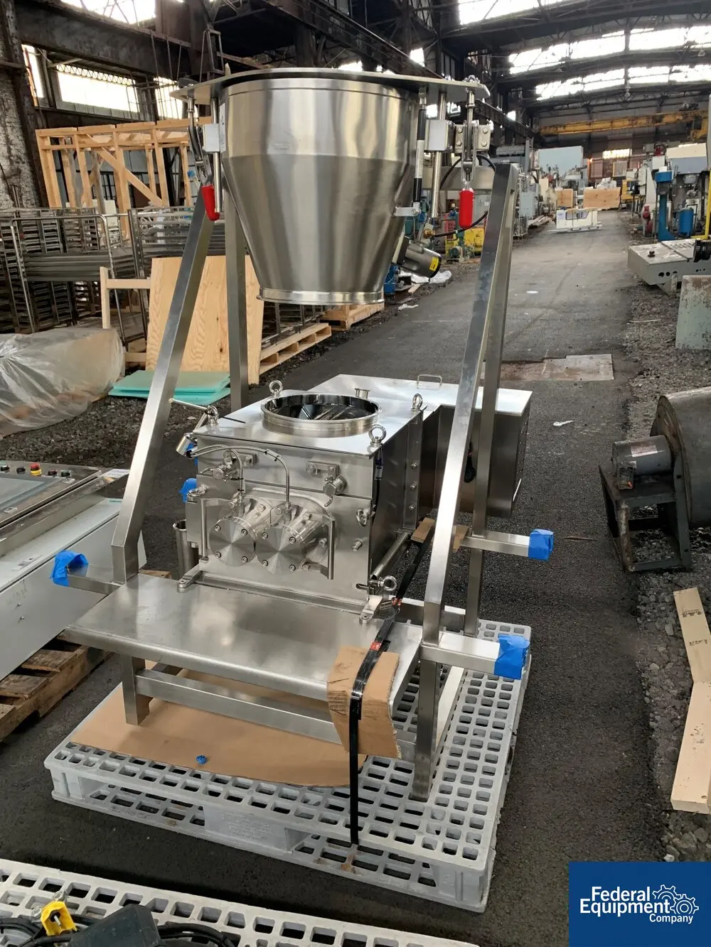 Bulk Bag-super Sack Unloading, Lleal, dual rotor oscillating granulator, Stainless Steel, electric hoist - Image 5