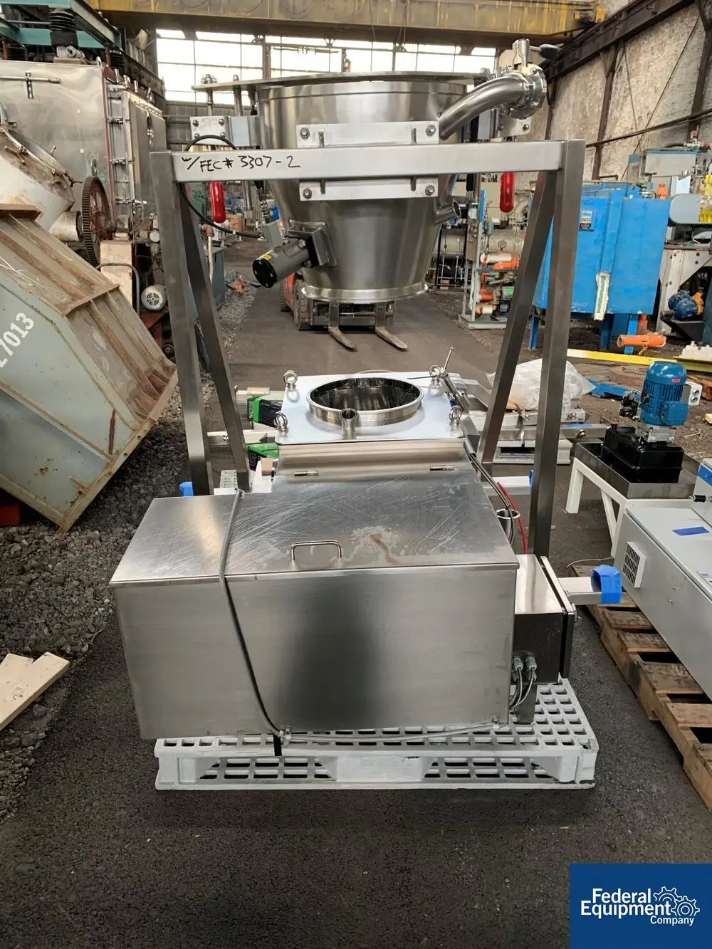 Bulk Bag-super Sack Unloading, Lleal, dual rotor oscillating granulator, Stainless Steel, electric hoist - Image 7