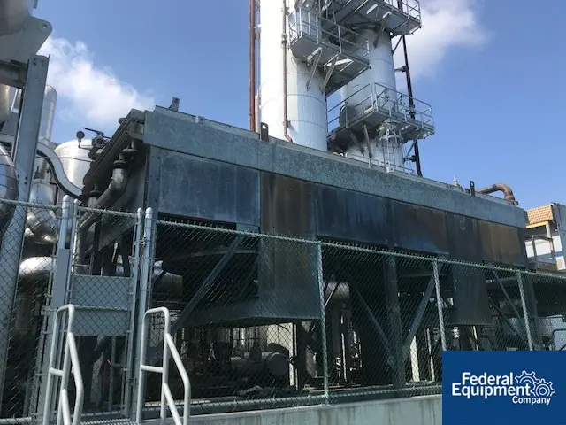 Esex air fin cooled heat exchanger, (2) fans, on stand, #3397-9 - Image 3