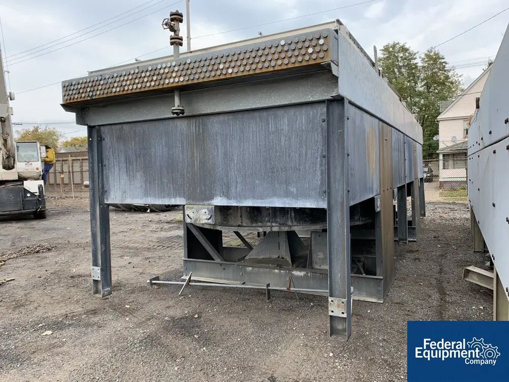 Esex air fin cooled heat exchanger, (2) fans, on stand, #3397-9 - Image 5