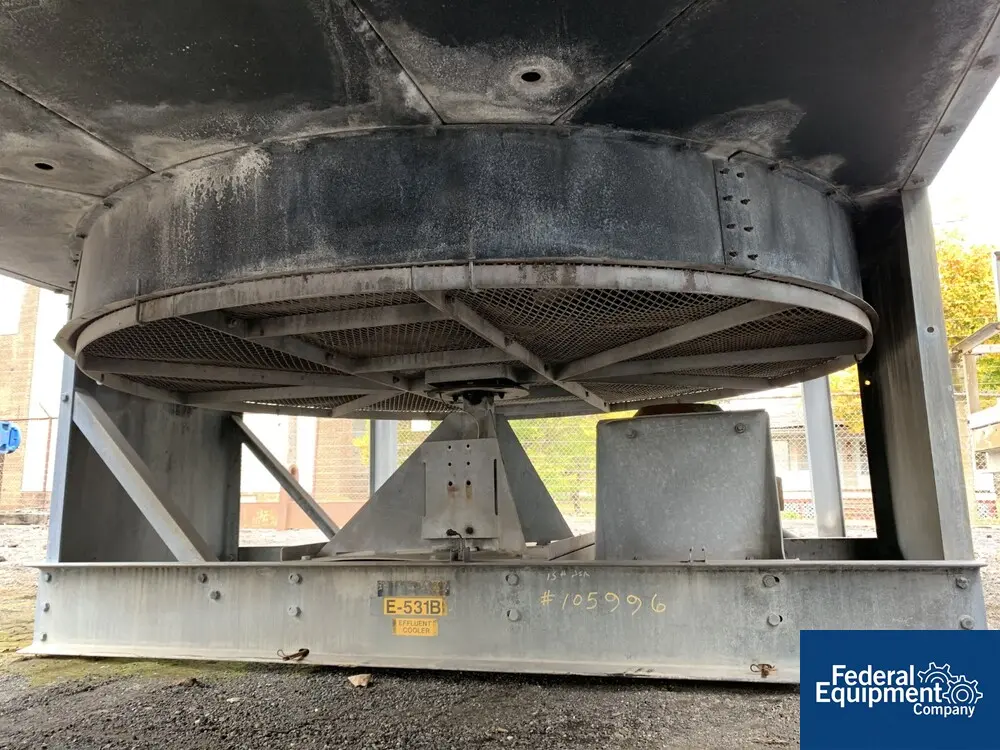 Esex air fin cooled heat exchanger, (2) fans, on stand, #3397-9 - Image 7