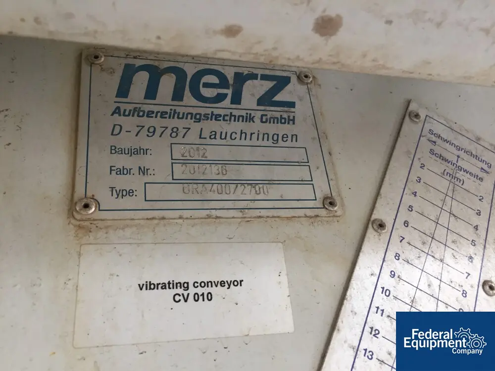 Merz Vibrating Conveyor, #3429-25 - Image 2