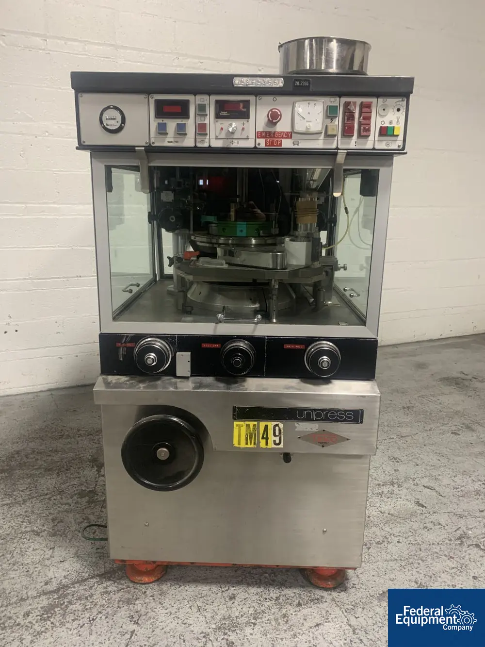 6.5 Ton, Unipress, Tablet Rotary Press, #3480-2 - Image 3