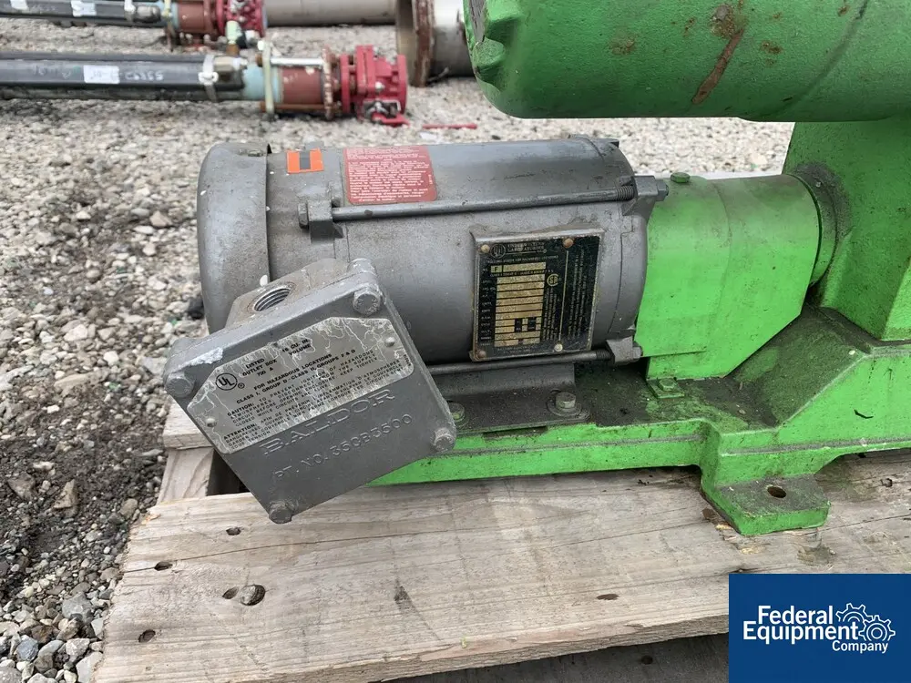 PulsaFeeder #7440-S-AE, diaphragm metering pump, series 40, nominally rated 8.55 gph at 330 psi, with 5 hp - Image 6
