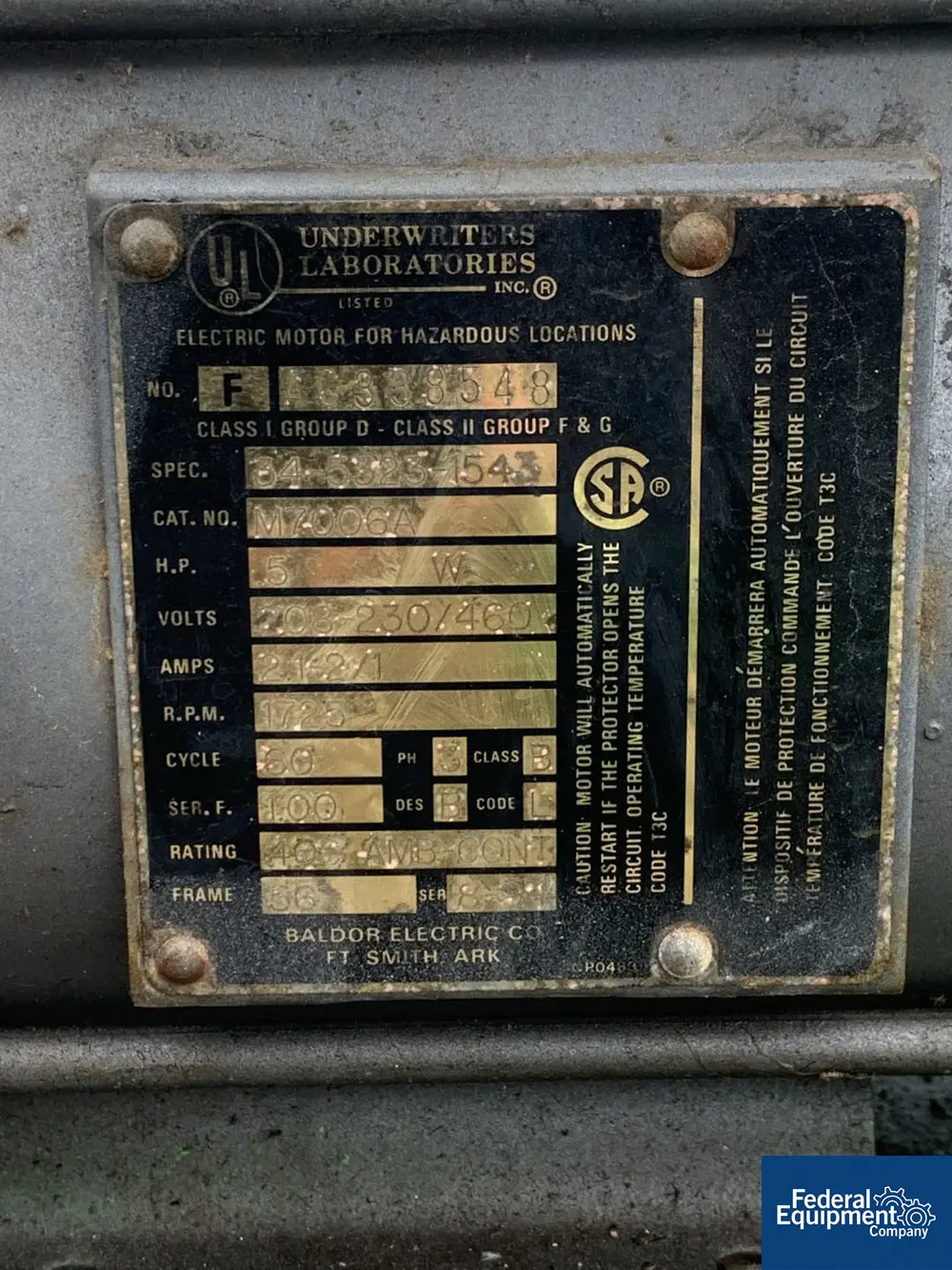 PulsaFeeder #7440-S-AE, diaphragm metering pump, series 40, nominally rated 8.55 gph at 330 psi, with 5 hp - Image 7