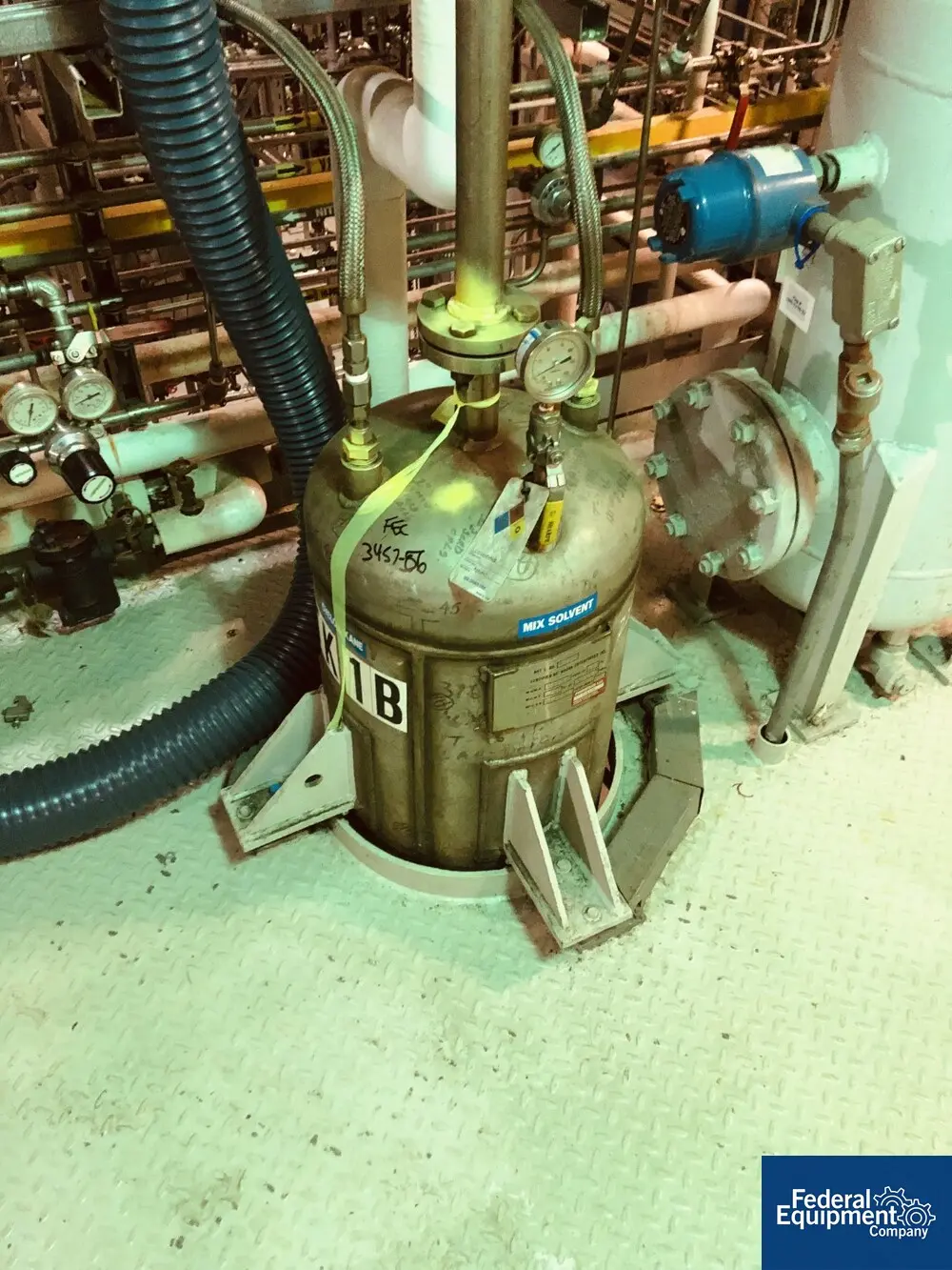 25 gallon Roark Enterprises, Receiver Tank, 316L Stainless Steel, 150 psi, 16" diameter x 32" straight side - Image 1