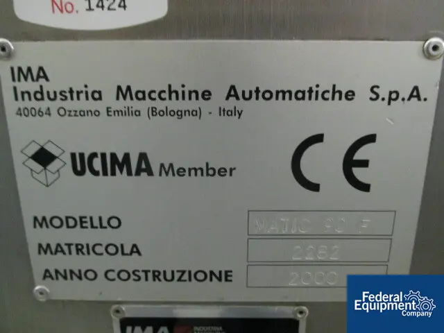 IMA #MATIC-90F, Capsule Filler, 30 station, controls and PLC on unit, change parts for size 0, 2, 3, 4 - Image 2