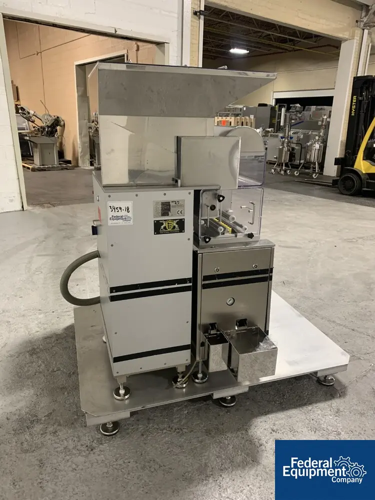Harro Hofliger #KWS12-S, capsule checkweigh, (12) lanes, with stainless steel hopper and control cabinet, 208 - Image 6