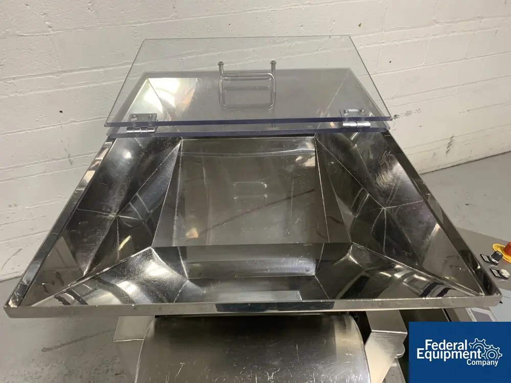 Harro Hofliger #KWS12-S, capsule checkweigh, (12) lanes, with stainless steel hopper and control cabinet, 208 - Image 7