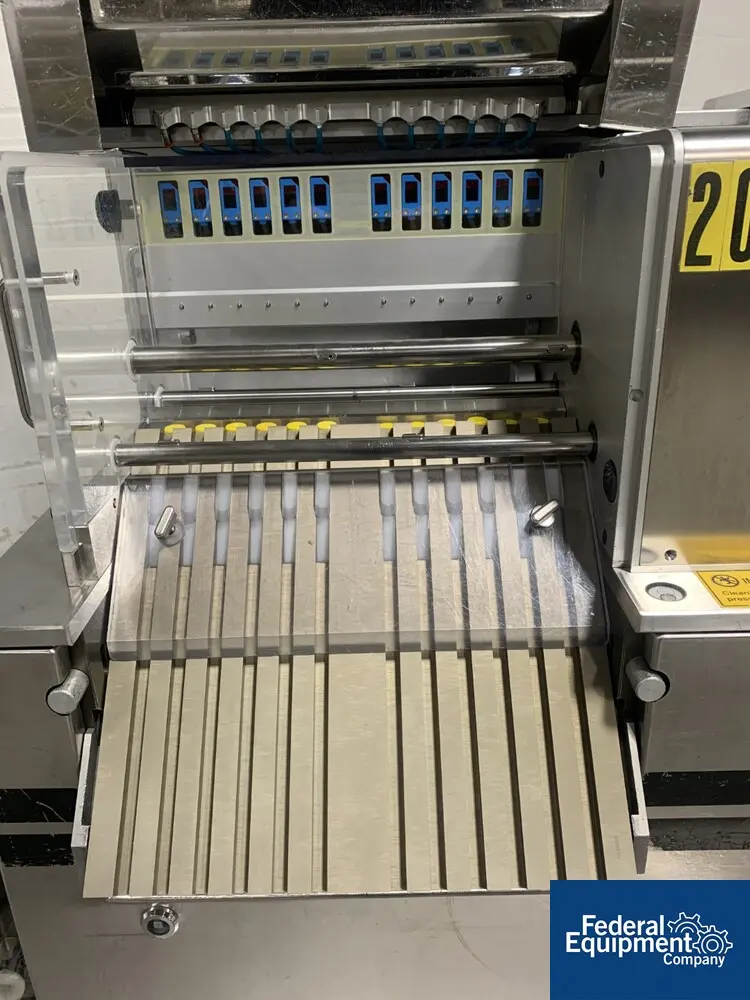 Harro Hofliger #KWS12-S, capsule checkweigh, (12) lanes, with stainless steel hopper and control cabinet, 208 - Image 8