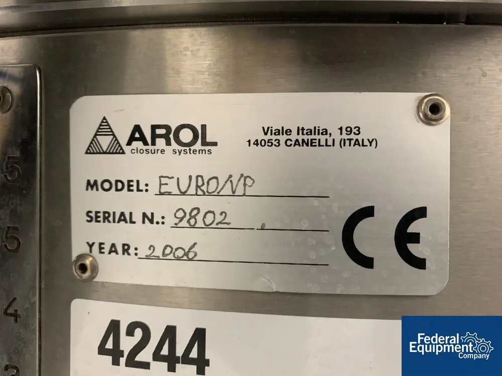 Njm #ROTAC8-S003, Rotary Capper, (8) head, with reject, currently set up for 2" caps, NJM/CLI capacity - Image 2
