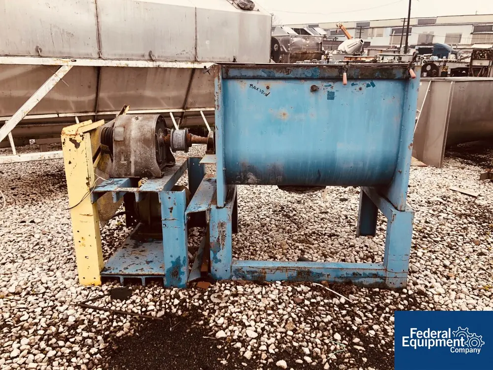 15 cu.ft. Marion #2030, paddle blender, Carbon Steel, approximately 27" wide x 48" long trough, outboard - Image 1