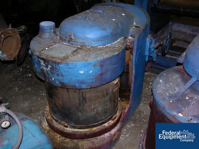 J.H. Day, pony mixer, 40 gallon, Carbon Steel, 7 HP, 220/440 V. motor, hand tilt, #28364 - Image 1