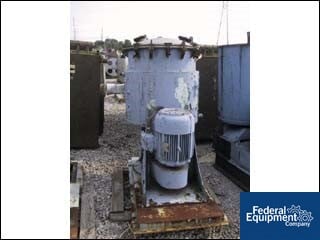 100 gallon Abbe Dispersall Stainless Steel mixer, 15 HP, jacketed bowl, hinged top cover, underdriven, #16257 - Image 2