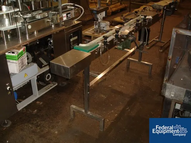 vial inspection, Pro-Quip unit, Stainless Steel base & housing, 7' long conveyor, #27292 - Image 4