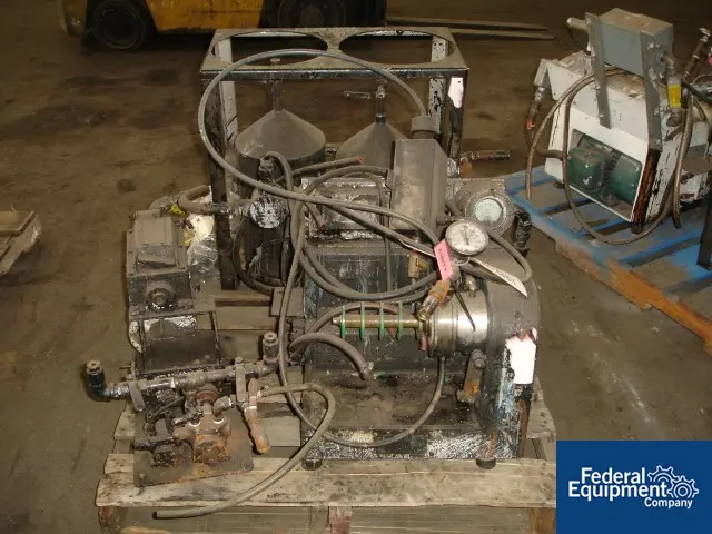 Dyno-Mill #KDL-Pilot, horizontal media mill, 1.4 liter jacketed grinding chamber, rated up to 40 kg/hr, 5 HP - Image 1