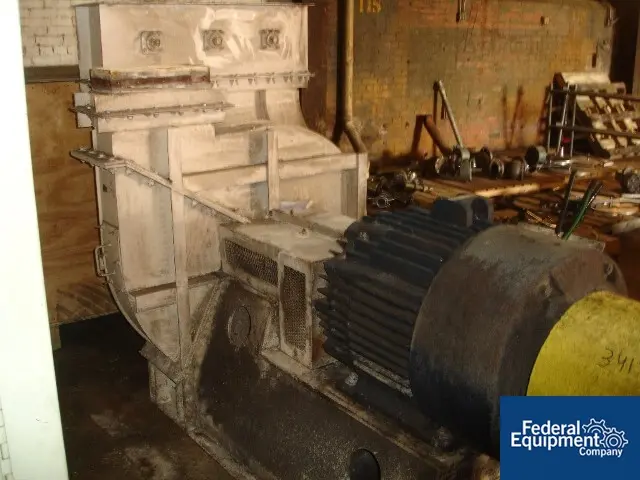 Carbon Steel blower, 200 HP, 460 V., 3570 RPM direct connected motor, 8" x 44" diameter housing, 8" x 16" - Image 4