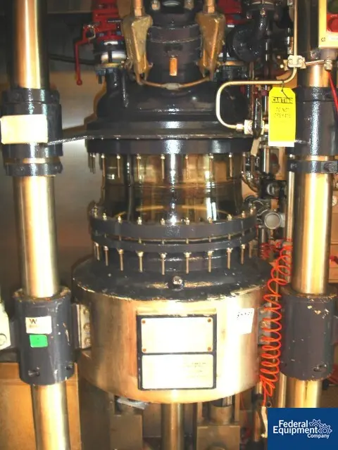 18.49 gallon R & M Italia reactor train, 70 liter, glass lined, removable dish top, dish bottom, 150 psi - Image 3