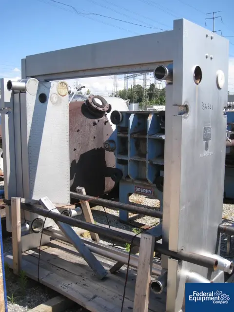 804 sq.ft., Alfa-Laval, H10-RC, Stainless Steel plate & frame heat exchanger, 145 psi, 119 plates, serial - Image 2