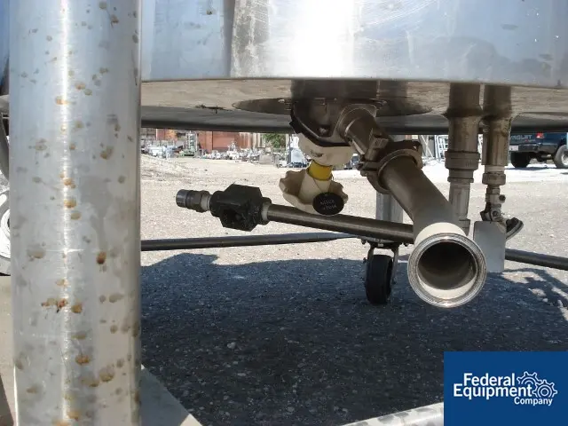 132.08 gallon DCI, 500 liter reactor, 316L Stainless Steel, 36" dia x 32" straight side, 30/115 psi - Image 5