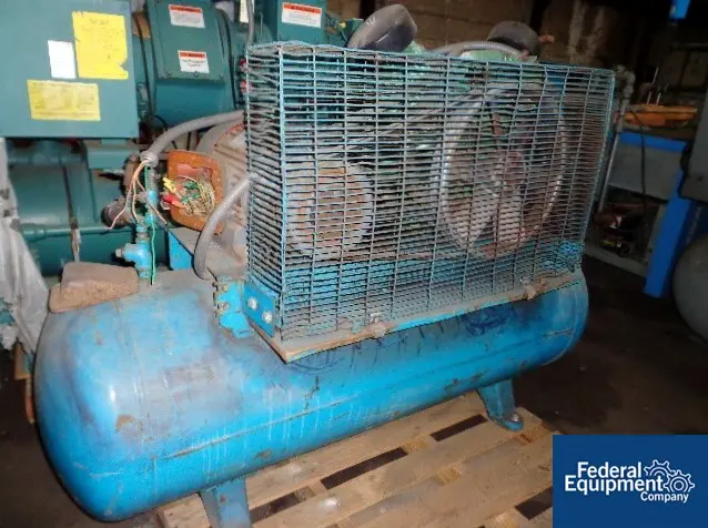 10 HP Speedaire #52405C, air compressor, mounted on Carbon Steel air tank, 230/460 V., #39395 - Image 1